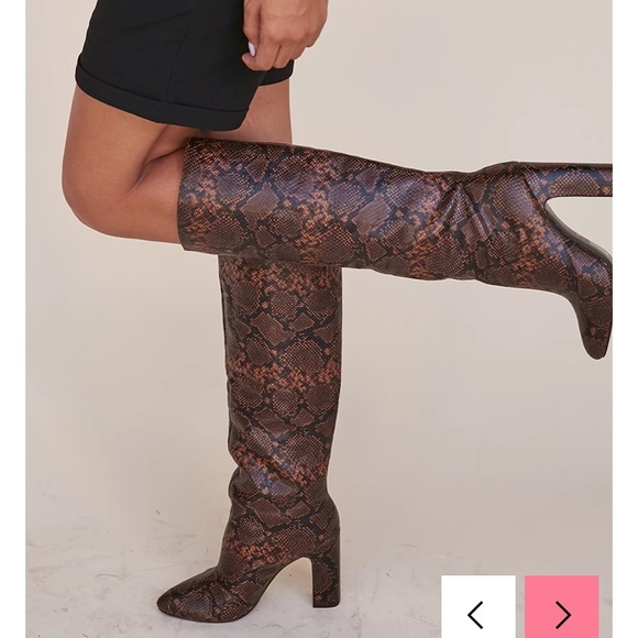 revolve snakeskin booties